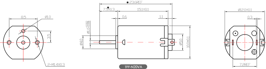 N20微型直流电机工程图